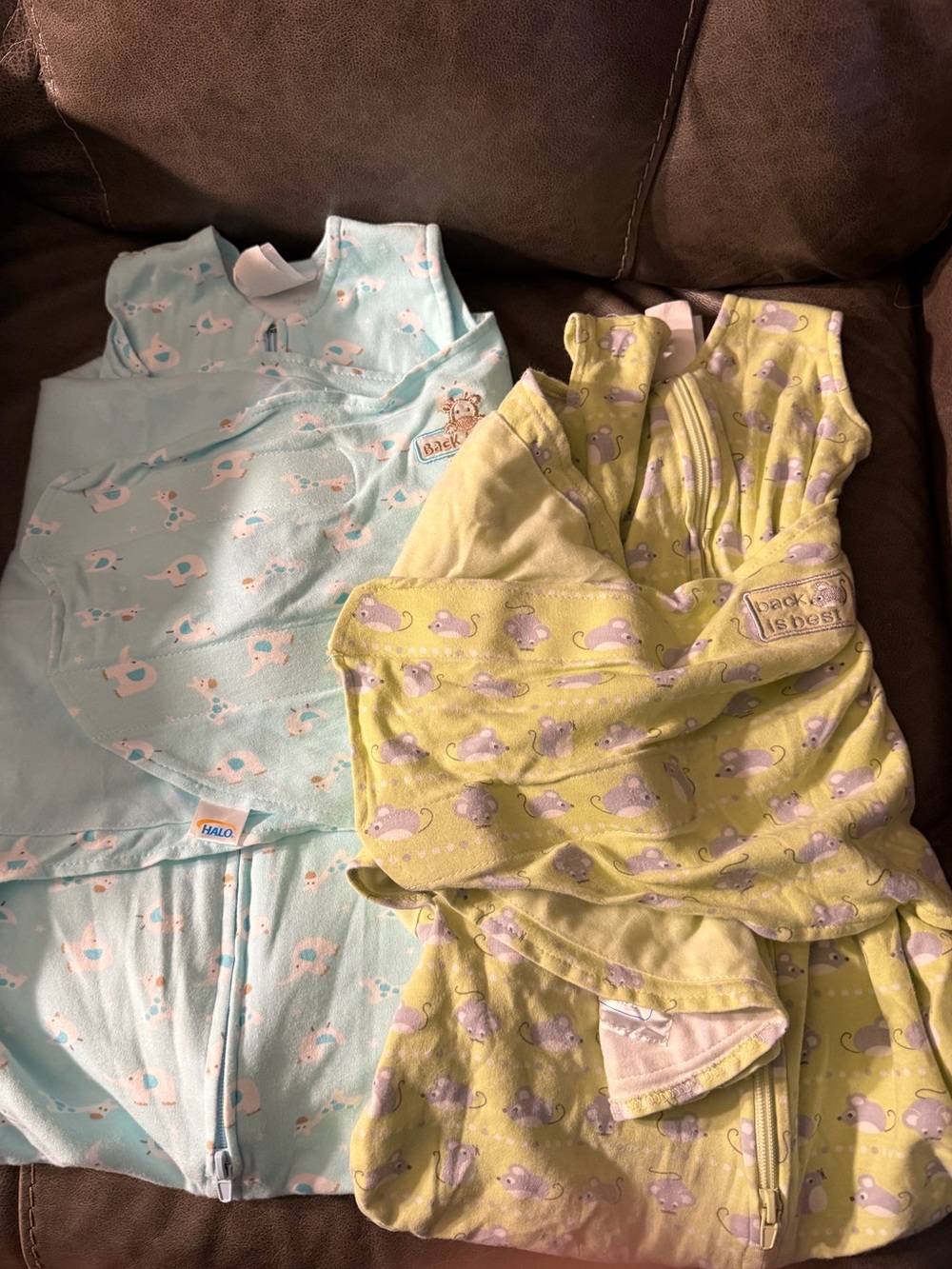 Set of 2 NB Halo Sleepsack Swaddles